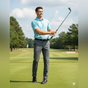 Nike Golf Men’s 34X34 Dri-Fit Tour Performance Pants Black Gray 542153-010 34